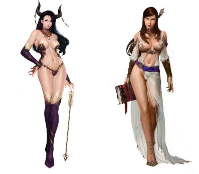 神图腾手游女性角色图鉴 羞羞的福利诱惑