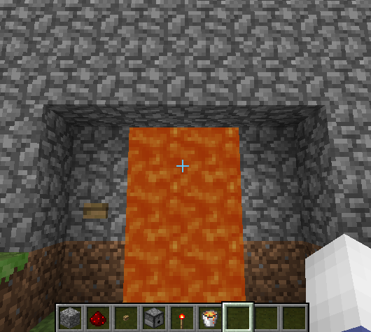 我的世界0.15.0岩浆门制作方法