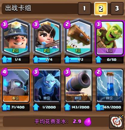 腾讯皇室战争滚筒矿工卡组详解