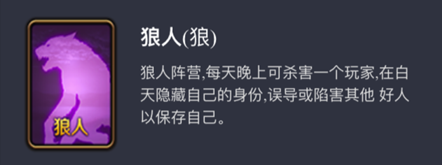 天天狼人杀狼人头像介绍 狼人图标一览