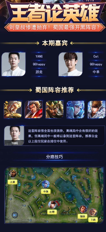 王者荣耀蜀国五黑阵容推荐 开黑上分首选