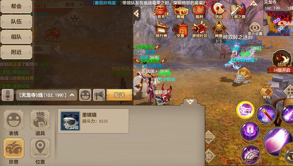 天龙八部手游怎么发宝宝信息 宝宝分享的方法介绍