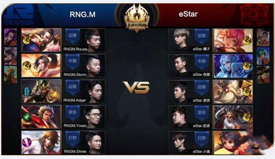 王者荣耀王者冠军杯半决赛视频:eStar vs RNG.M第6场
