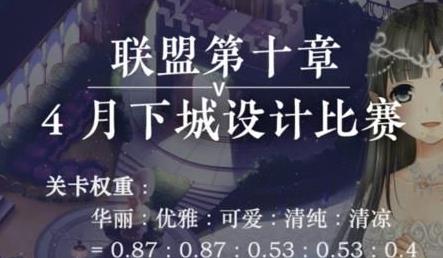 奇迹暖暖联盟10-4攻略 联盟第十章月下城设计比赛高分S搭配推荐