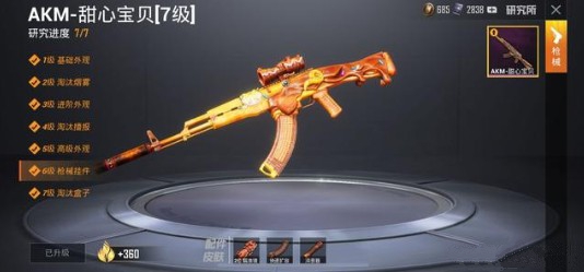 和平精英AKM甜心宝贝多少钱 满级akm甜心宝贝价格详解