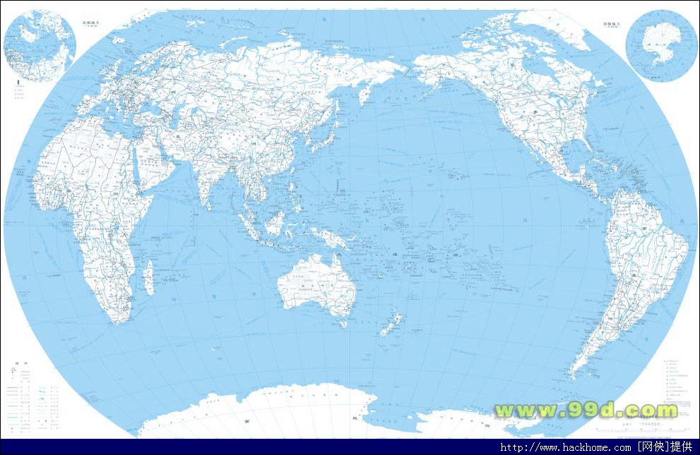 世界电子地图 绿色中文版