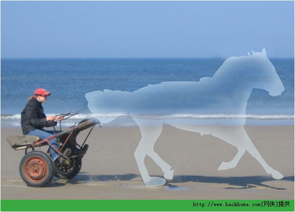 photoshop移花接木教程之:打造合成奔跑的水马[多图]