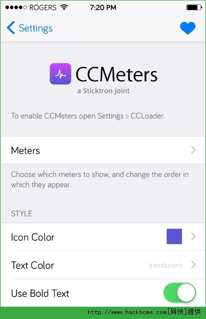 CCMeters iOS8ϵͳ״̬زͼ3: