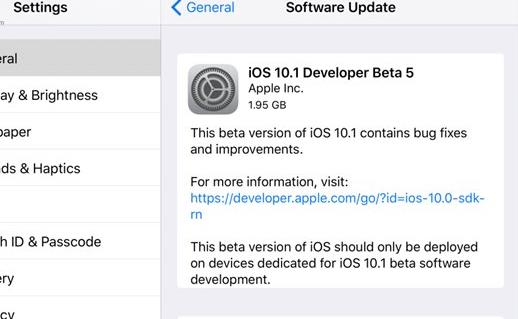 ƻiOS10.1 Beta5Щ豸iOS10.1 Beta5Щ豸ܸ£[ͼ]