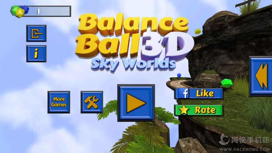 ƽ3Dڹƽ棨Balance Ball 3D Sky Worlds)ͼ1: