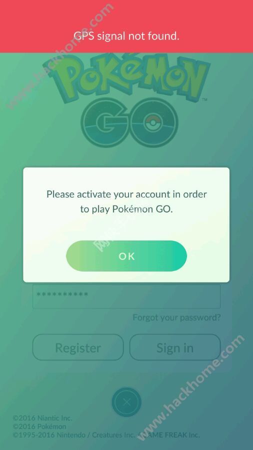 pokemon goplease activate your account[ͼ]ͼƬ1