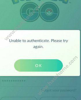 Pokemon GOʾUnable to authenticateͼƬ1