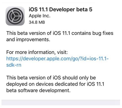 iOS11.1 beta5ʲôbugiOS11.1 beta5ô[ͼ]