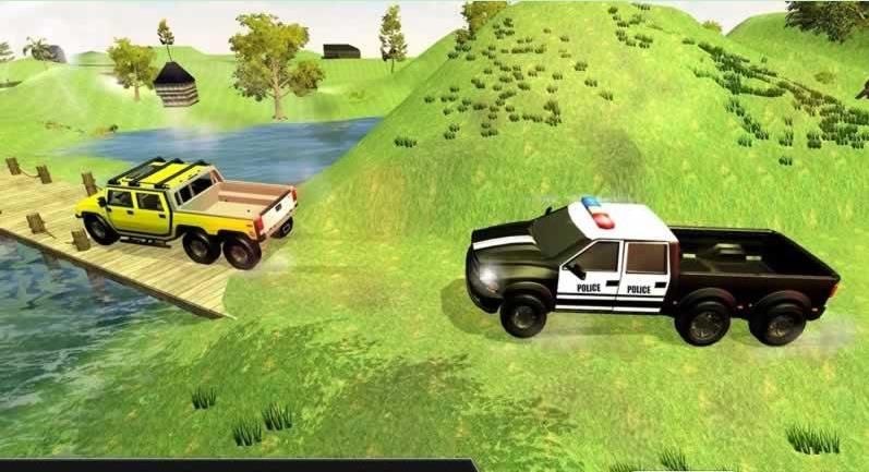 ԽҰʻģ°׿棨Offroad Truck Police Chase Driving Simulatorͼ1: