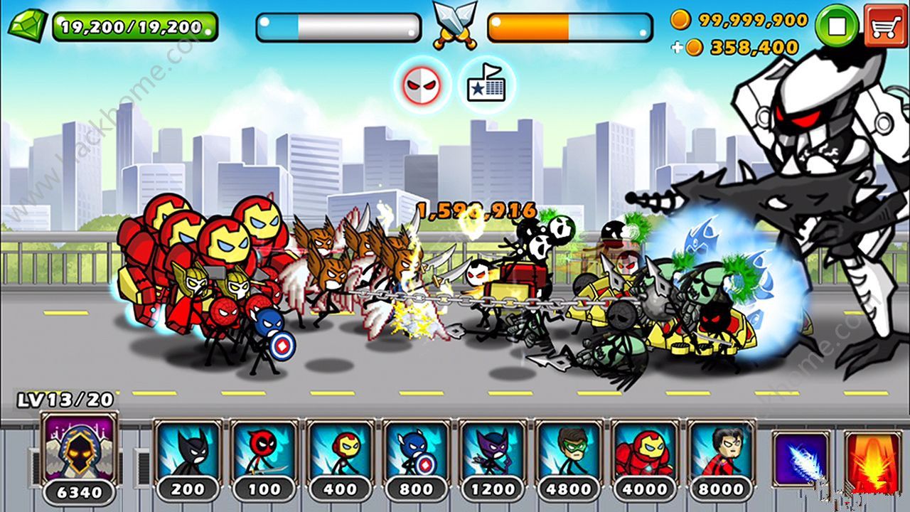 Ӣս˷Ϸ׿棨HERO WARS Super Stickmanͼ4: