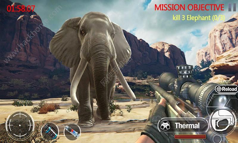 �ѻ��ֶ������ֺ������İ棨Sniper Shooter Animal Hunting��ͼ1: