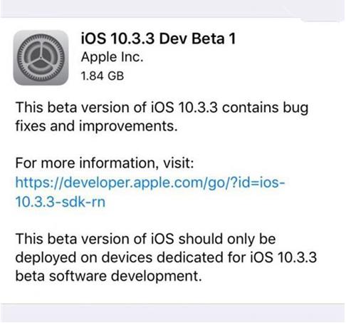 iOS10.3.3 Beta1ֵiOS10.3.3 Beta1ô