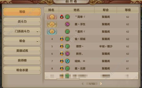 天龙八部充钱排行榜_天龙八部怎么冲榜等级排行榜冲榜技巧[多图]