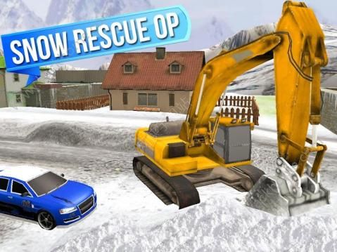 ѩھԮģİ׿棨Snow Excavator Rescue Sim 3Dͼ1: