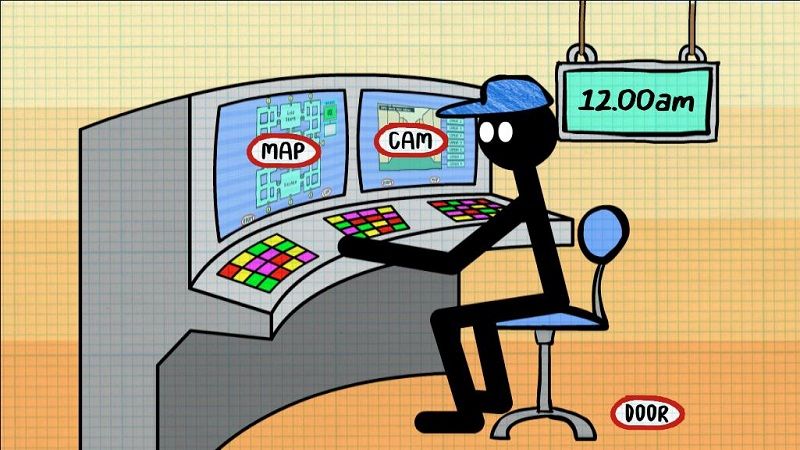 �������ҹ����2��ȸ谲׿�棨Stickman Five Nights Survival 2��ͼ4: