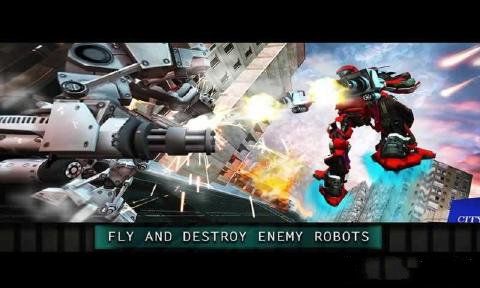 ˳֮ս׿ϷأFlying Robot Grand City Warͼ1: