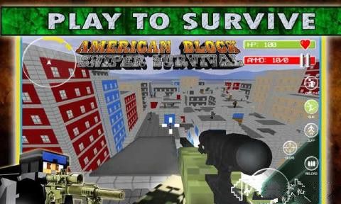 �ѻ�������ս���İ�׿�棨American Block Sniper Survival��ͼ1: