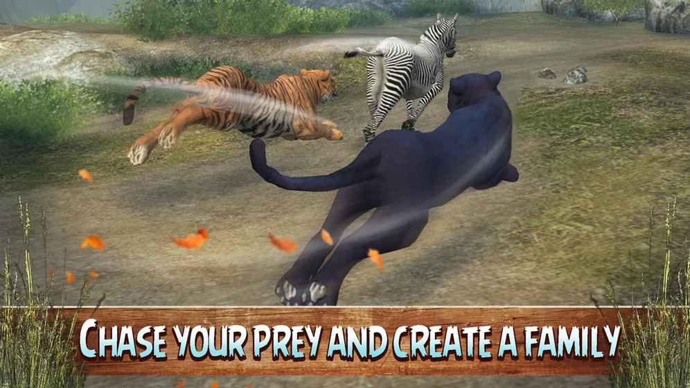 ������ڻ�ģ����3D��Ϸ���ĺ��������أ�Black Tiger Simulator 3D��ͼ1: