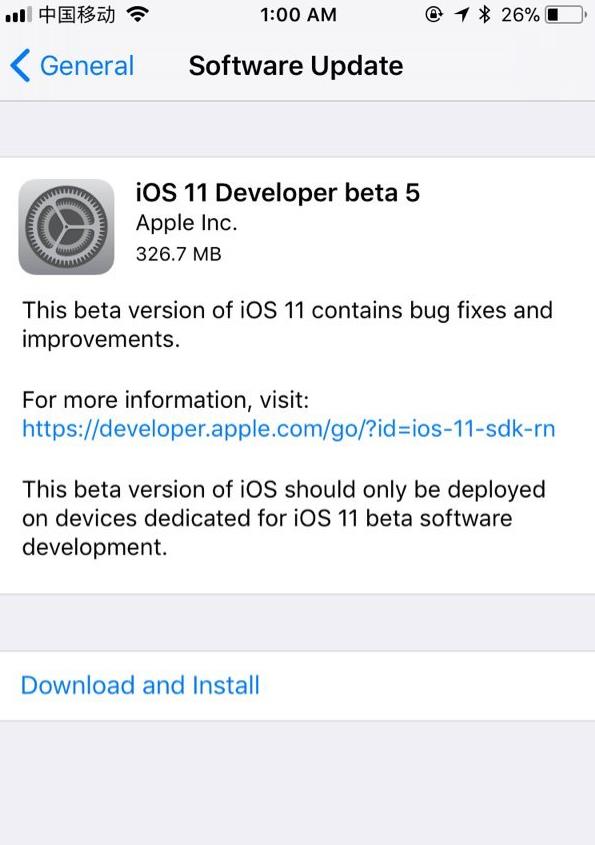 iOS11 Beta5ôiOS11 Beta5ʲô