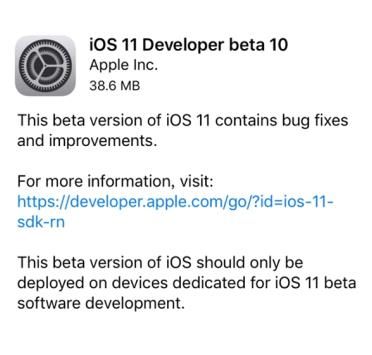 iOS11 Beta10ºĵiOS11 Beta10ĵͼƬ1