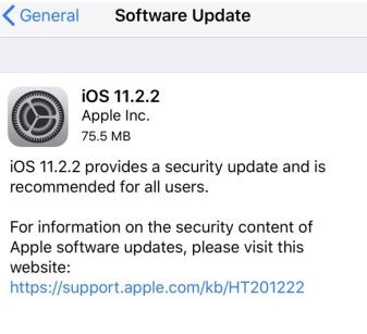 iOS11.2.2ʽʲôƻiOS 11.2.2ݽ[ͼ]
