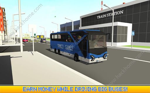 ״пͳ˾İ׿棨Blocky City Bus Driver SIMͼƬ1