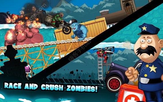 ��ʬ�����ϷĦ�г�����Ϸ��׿�����أ�Zombie Moto Race��ͼ2: