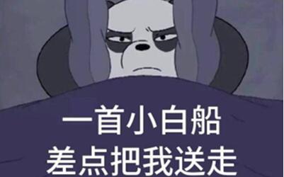 抖音小白船警告表情包下载v10