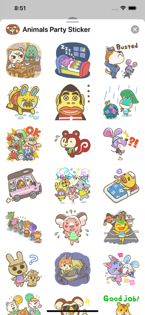 Animals Party Sticker appͼ3: