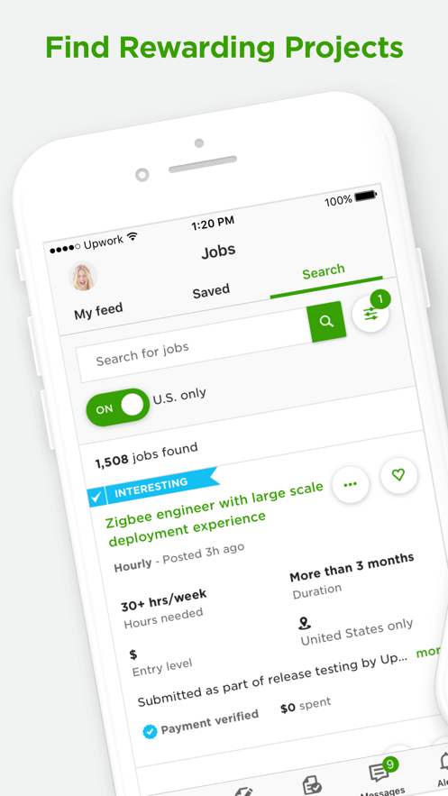 Upwork for Freelancers appܛdDƬ1