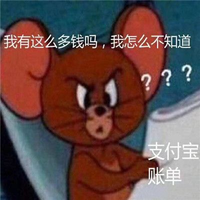 朋友圈看完支付宝年度账单的我表情包搞笑图片下载v100