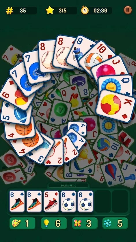 ֽ������3D��Ϸ��׿�棨Solitaire Triple 3D��ͼ2: