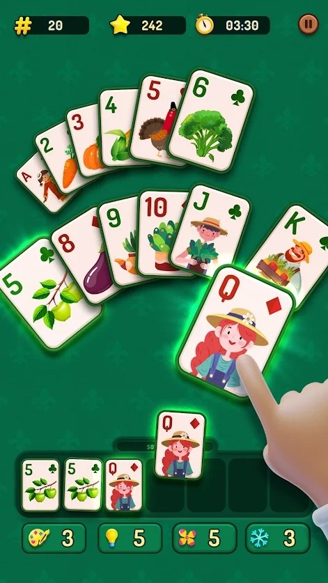 ֽ������3D��Ϸ��׿�棨Solitaire Triple 3D��ͼ1: