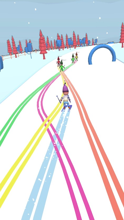 ѩɽϷ°׿棨Skier hill 3dͼ1: