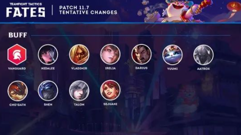 云顶之弈11.7更新内容一览 11.7最强阵容搭配图分享