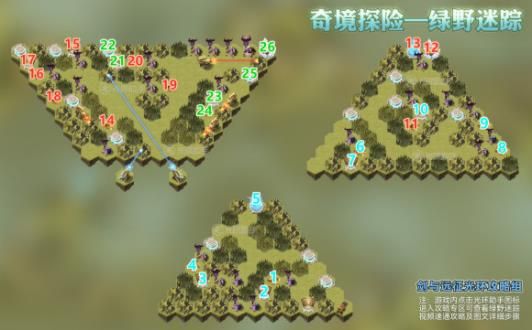 剑与远征绿野迷踪怎么过 绿野迷踪完美通关路线图