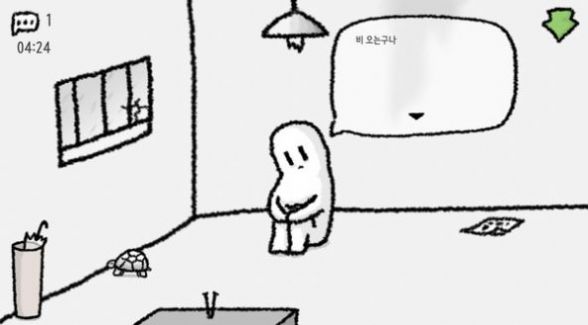 �����¥��Ϸ���ĺ����棨rainy attic room��ͼ1: