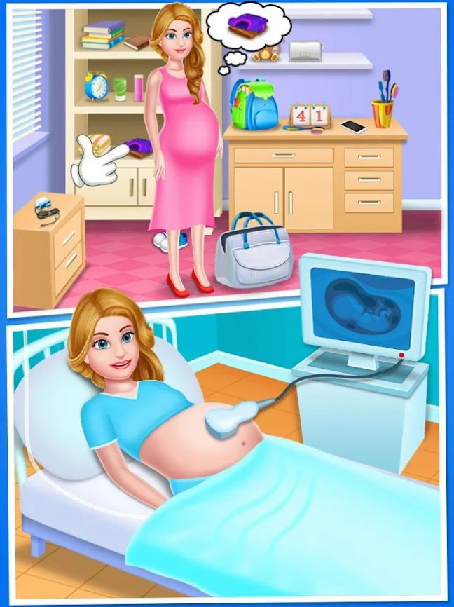 游戏人物怀孕图片