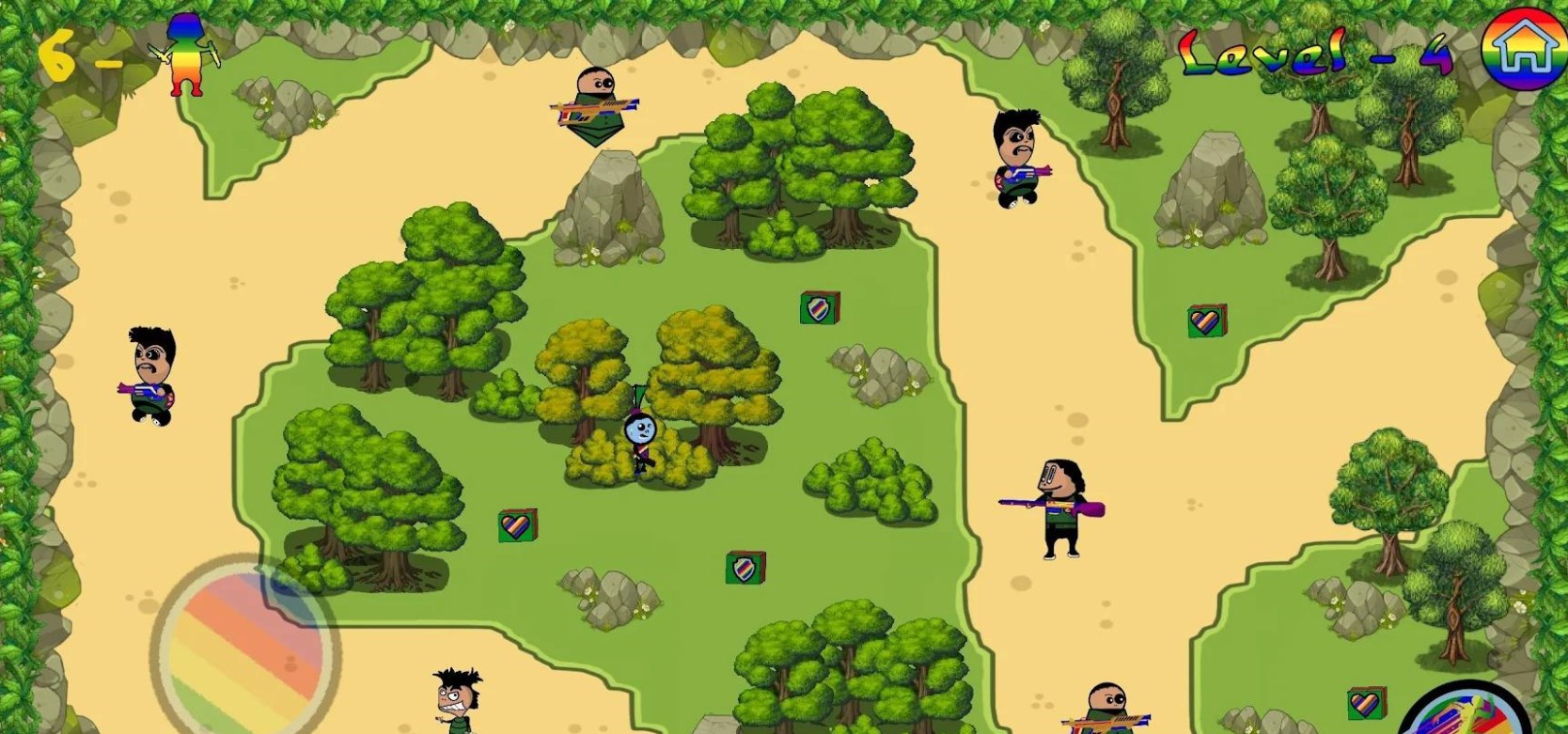 �ʺ罩ʬС��Ϸ��׿�棨Rainbow Zombie��ͼ4: