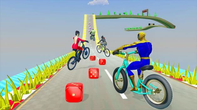 Superhero Bicycle RacingϷ׿İͼ2: