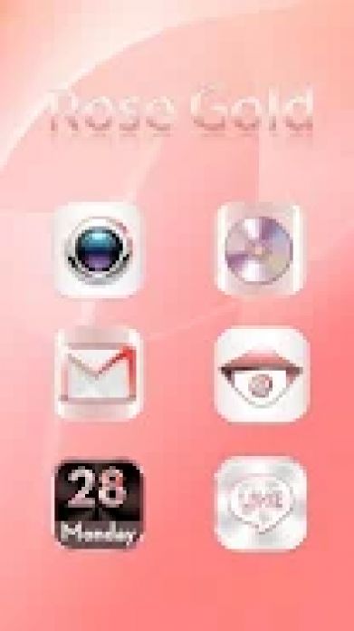 õƻˮappٷأRose Gold Apple Themeͼ1: