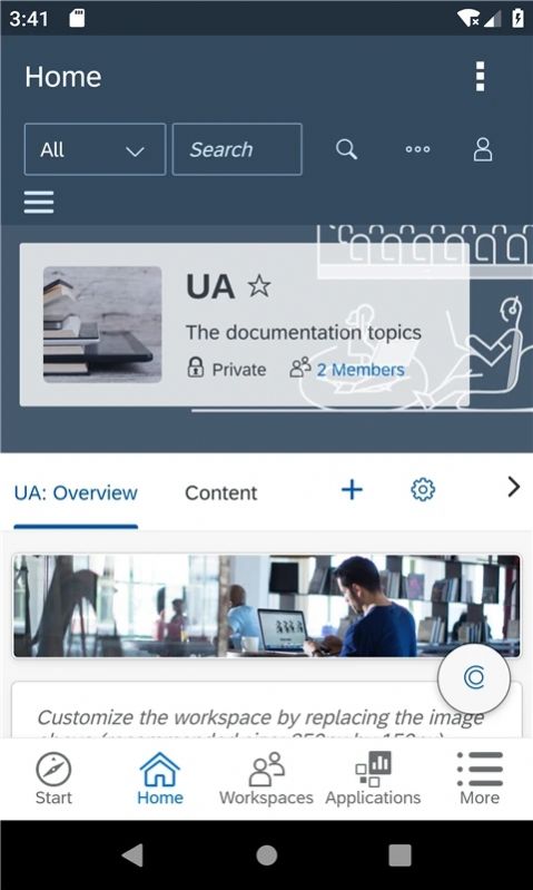 SAPWorkZone app칫°ͼ1: