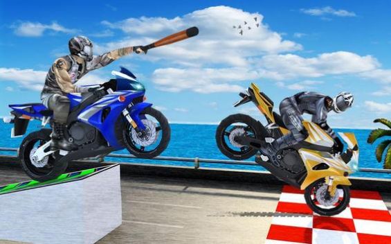 3D·гؼϷֻ棨Super 3D Highway Bike StuntͼƬ1