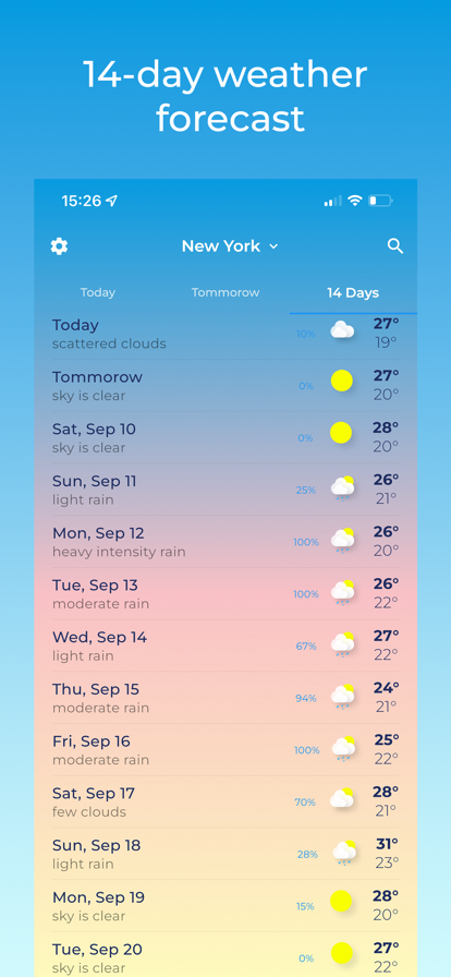 天气14天预报软件app官方下载图2: