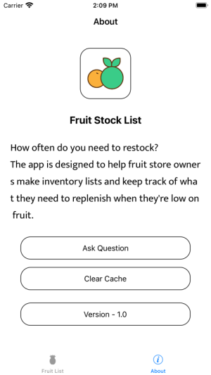 Fruit Stock List appͼ1